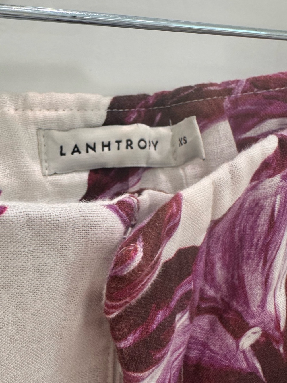 Lanhtropy La Fleur Top and Shorts Set Purple Floral Print - Picture 5 of 5